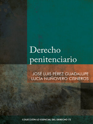 cover image of Derecho penitenciario
